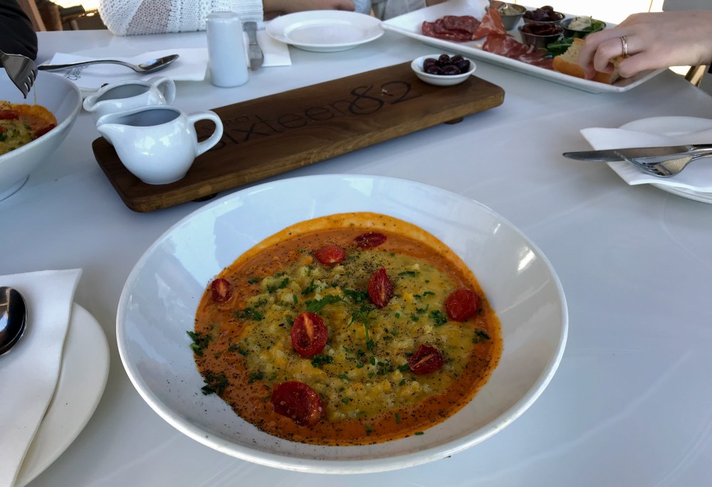 Risotto et plateau de charcuteries